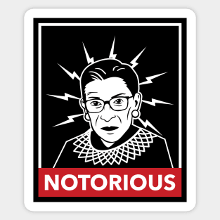 Notorious Ruth Bader Ginsberg graphic iconic funny Sticker